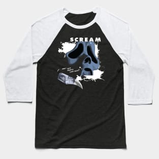 Scary movie - Ghostface Baseball T-Shirt